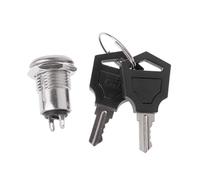 Electric For Key Switch Lock With 2 Keys 2 Positions ON/Off Metal Keylock Switch All Keyed Alike Two Terminals