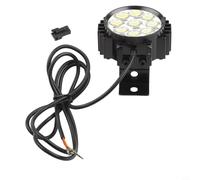 Electric for Led Ebikes Compatible 4-piece or 9-piece Bead Spotlight 2460v Impermeable Sm/3pin/4pin Connector Headlight with Bicycle Plus Scooters B (9LED SM PLUG)