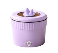 Electric for MINI Noodle Pot with Non-Stick Interior, Compact Multi-Functional Cooker for Boiling and Steaming, for IDEAL for Dorms Camping Small Kitchens, Quick Meal Maker, White Red Purple Color