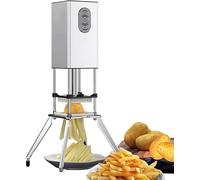 Electric French Fry Cutter - Vertical Potato Cutter Machine with 9mm & 12.2mm Blades, Easy to Use for Homemade Fries and Vegetable Strips