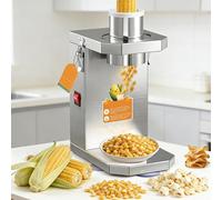 Electric Fresh Corn Stripper, Automatic Corn Cob Thresher with 6.5 cm Feed Inlet, 20-Second Quick Removal, 3 cm Removable Blade, One-Click Start for Threshing Fresh Corn