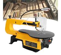 Electric Fret Saw - Variable Speed 550-1650spm, 45° Aluminum Table, Automatic Dust Blowing, Tool-Free Blade Change for Woodworking, Craft, and DIY