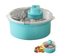 Electric Fruit and Vegetable Cleaner Spinner, Multifunctional Electric Salad Washer, USB Rechargeable Produce Washer with Removable Strainer Basket, Fruit and Veggie Cleaner for Kitchen Prep (Blue)