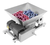 Electric Fruit Crusher Grinder with Non-Slip Feet, 20KG/H High Capacity for Commercial Food Processing and Breaking Fruits, Vegetables, Bread