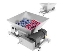Electric Fruit Crusher, Powerful Grinding Machine for Commercial Use, 4L Hopper with Non-Slip Feet, 20kg/h Output for Restaurants