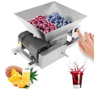 Electric Fruit Grinder, Stainless Steel Apple Press & Fruit Crusher | Electric Fruit Grinder for Smooth Apples, Berries, and Wine Sauce - 4L Capacity, High-performance Crushing Tool