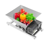 Electric Fruit Grinding Machine Crusher, Commercial Fruit & Bread Crushing Machine with 20kg/h Output, 4L Capacity Stainless Steel Fruits Vegetable Breaking Maker for Fruits Pulp Making