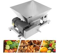 Electric Fruit Grinding Machine, Grape Apple Crusher with 4l Capacity Hopper, Stainless Steel Apple Wine Crusher Grinder, 20kg/h Output, for Bread and Brown Sugar Vegetable