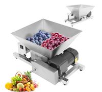 Electric Fruit Grinding Machine, Grape Apple Crusher with 4l Capacity Hopper, Stainless Steel Apple Wine Crusher Grinder, 20kg/h Output, for Bread and Brown Sugar Vegetable