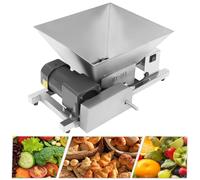 Electric Fruit Grinding Machine, Stainless Steel Apple Wine Crusher Grinder, 20kg/h Output, Grape Apple Crusher with 4l Capacity Hopper, for Bread and Brown Sugar Vegetable