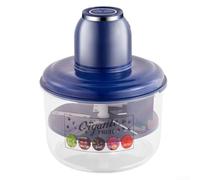 Electric Fruit Peeler For Grape Tomatoes Tomatoes And Garlic With High-Speed Rotary System And One-Touch Functionality(Blue)