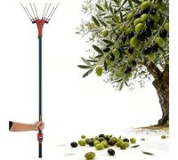 Electric Fruit Picker, Telescopic Pole 5.7-9.8ft, Dual Speed Olive Harvester, Cordless Tree Shaker Machine, Backpack Battery, 250W