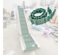 Electric Fruit Sorting Conveyor Industrial Design with Climbing Feature Includes Deflector & Pulley for Efficient Product Handling Ideal for Agriculture & Food Processing