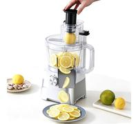 Electric Fruit & Vegetable Slicer, Commercial Lemon Slicer, Large Feed Chute, For Tomato Onion Potato Cabbage Lime Orange