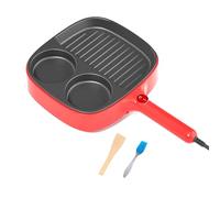 Electric Frying Pan, Nonstick Divided Griddle, Make Egg Muffin Sandwiches, Burgers, Steak & Pancakes for Breakfast