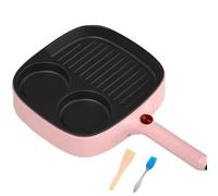 Electric Frying Pan, Nonstick Divided Griddle, Make Egg Muffin Sandwiches, Burgers, Steak & Pancakes for Breakfast