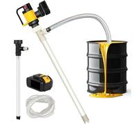 Electric Fuel Transfer Pump, 1000W Cordless Liquid Barrel Pump, 7m Lift, 10-130L/min Flow for Diesel, Lubricants, Water, Slightly Viscous Liquid