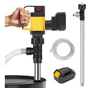 Electric Fuel Transfer Pump - 1000W Handheld Pump with Adjustable 3-Speed Settings and Dual 10000 mAh Batteries for Diesel and Kerosene