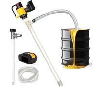 Electric Fuel Transfer Pump, Cordless 1000W Liquid Barrel Pump with 93cm Tube & Wire Hose, 7m Lift, 10-130l/Min Flow for Diesel, Lubricants, Water, Slightly Viscous Liquids