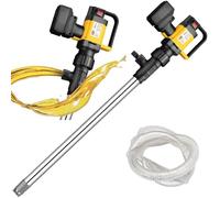 Electric Fuel Transfer Pump, Cordless Oil Pump with 3-Speed Adjustment, 60/100L/min Suction, 93cm Tube Length for High Viscosity Liquid Transfer