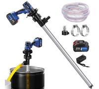 Electric Fuel Transfer Pump, High-Speed 80-150L/min Flow, Adjustable for Diesel/Kerosene/Hydraulic Oil, Durable Stainless Steel Construction