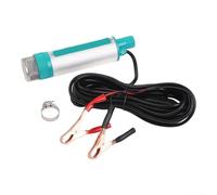 Electric Fuel Transfer Pump with 12V 24V DC Power, 38mm Submersible Metal Pump for Efficient Transfer of Diesel, Kerosene, Motor Oil, and Water (A)