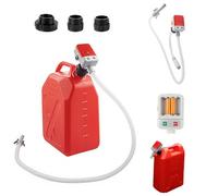 Electric Fuel Transfer Pump with Auto-Stop Sensor,Portable Battery Powered 2.4 GPM Gas Can Pump with 3 Tank Adapters,52.76in Hose for Kerosene,Gasoline,Diesel,Oil