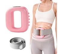 Electric Full-Body Vibration Massager, Compact Fitness Ring for Home Gym | Ab Machine USB Rechargeable Gear for Abdomen/Arm/Leg, 5 Intensity Levels with Massager Function
