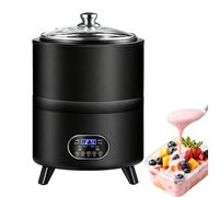 Electric Fully Automatic Fermentation Machine, Yogurt Fermentation Machine, 0-24H Timer & 0-9 Days Setting, 7 Fermentation Modes for Yogurt, Sweet Rice Wine, Dough, Enzyme, Natto(Black,12L)