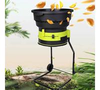 Electric Garden Leaf Mulcher and Shredder, 2500W High Power with Wheels for Easy Mobility, Includes Storage Bag and 40m Power Cord, Ideal for Yard Cleanup and Composting