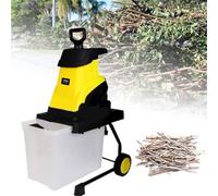 Electric Garden Shredder 2500W with 55L Collection Box, 10m Cable | Powerful 4500 RPM Chipper Shredder with Dual Steel Blades for Effortlessly Turning Branches into Mulch or Compost
