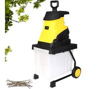 Electric Garden Shredder, 45mm Feed Opening, Multifunctional Wood Chipper with Overload Protection and 45L Collection Box for Efficient Lawn Maintenance