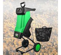 Electric Garden Shredder Mulcher Chipper,Multifunctional Leaf Branch Shredder,Garden Shredder, 2400W Electric Wood Leaf Branch Chipper Shredder Mulcher, JYLSSKUK
