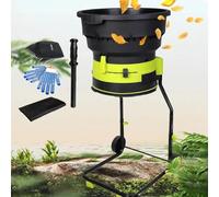 Electric Garden Shredder, Silent Leaf Chipper with 8000rpm Speed and Detachable Collection Bag, Ideal for Composting Garden Debris, Leaves, and Branches