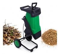 Electric Garden Shredder & Wood Chipper,2400w Leaf Mulcher with 50l Bag,40mm Cutting,4500rpm