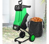 Electric Garden Shredder Wood Chipper Mulcher for Leaves and Branches,50l Bag,40mm Max Diameter, Cleanup and Composting