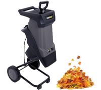 Electric Garden Shredder & Wood Chipper Mulcher for Leaves and Branches,50l Bag,Wheels,40mm Max Diameter, Composting