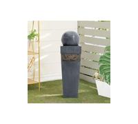 Electric Garden Water Feature Statue Trapezoid Water Fountain H&O Direct Natural One Size