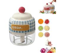 Electric Garlic Chopper, 150ML Portable Cordless Mini Food Processor,USB C Rechargeable Garlic Grinder Masher Onion Chopper, Blender to Vegetable for Fruit Veggie Nuts Meat Spices Chili (Blue)