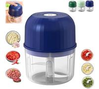 Electric Garlic Chopper, 2026 New Mini Portable Veggie Chopper, Garlic Grinder Masher Onion Choppers, Cordless Electric Food Processor for Ginger, Chili, Fruit, Meat
