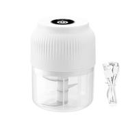 Electric Garlic Chopper - Cordless Grinder, Mini Food Processor, Manual Press | Portable Chopping Tool Kitchen Pork Potato Chilli Carrots Home Appliance System Room