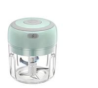 Electric Garlic Chopper, Electric Garlic Chopper 250ML Mini Portable Vegetable, Wireless Food Processor Mincer for Onion Ginger Chili,Mini Food Processor(250ML-Green-Kit)