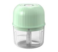 Electric Garlic Chopper, Mini Portable Food Processor for Meat & Vegetables, USB Rechargeable Garlic Mincer for Baby Food, Multi-functional Onion Ginger Chilli Crusher (Light Green)