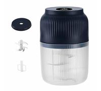 Electric Garlic Chopper, Mini Portable Veggie Chopper, New Rechargeable Food Processor, Rechargeable Veggies Onion Garlices Crusher, Portable Mini Foods for Home Kitchen Gadget(Six blades)