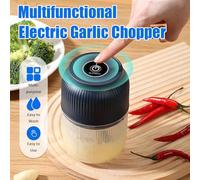Electric Garlic Chopper, Mini Portable Veggie Mincer, Multifunctional Small Food Processor, Rechargeable Blender with Egg Mixer, Kitchen Meat Cordless Grinder for Nuts, Spices and Meat Fillings
