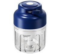 Electric Garlic Chopper Portable Wireless Garlic Grinder with 6 Blades USB Charging Electric Food Chopper for Onion, Ginger, Baby Food