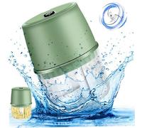 Electric Garlic Chopper USB Rechargeable Mini Chopper 250ml Mini Food Processor Low Noise Garlic Mincer with Divided Cover Onion Chopper for Herbs, Chili,Light Green