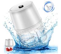 Electric Garlic Chopper USB Rechargeable Mini Chopper 250ml Mini Food Processor Low Noise Garlic Mincer with Divided Cover Onion Chopper for Herbs, Chili,White