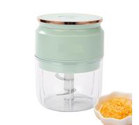 Electric Garlic Chopper, USB Robot for Vegetables, Onions and Grinders - Wireless Portable Multifunction with Bowl for Home Kitchen, Baby Preparations and Salads