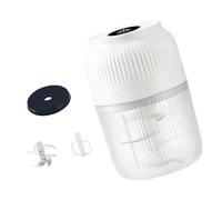 Electric Garlic Mincer Rechargeable Compact Food Chopper, 6-Cutter Push-Button Ingredient Tool for Daily Meal Prep Cordless Garlic Processor Rechargeable Ingredient Cutter